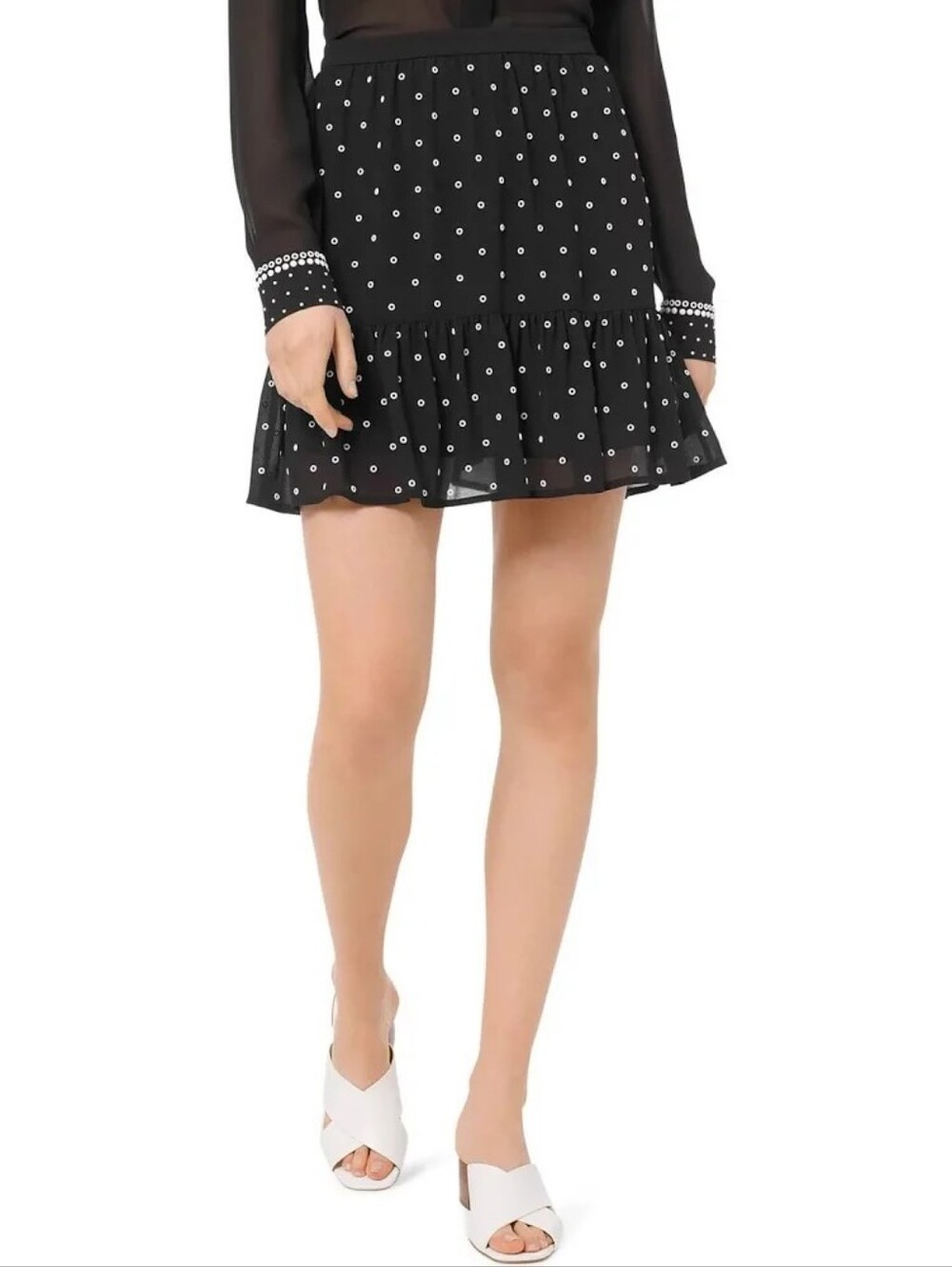Micheal Kors Eyelet Skirt Size L